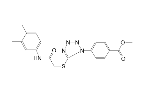 benzoic acid, 4-[5-[[2-[(3,4-dimethylphenyl)amino]-2-oxoethyl]thio]-1H-tetrazol-1-yl]-, methyl ester