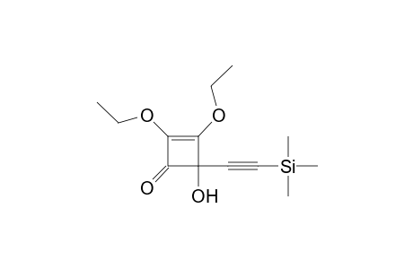 2-Cyclobuten-1-one, 2,3-diethoxy-4-hydroxy-4-[(trimethylsilyl)ethynyl]-