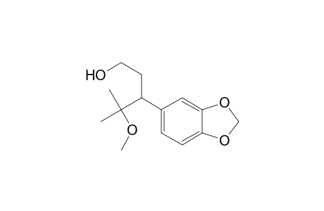 3-(1,3-benzodioxol-5-yl)-4-methoxy-4-methyl-1-pentanol