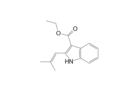 1H-Indole-3-carboxylic acid, 2-(2-methyl-1-propenyl)-, ethyl ester