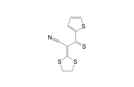 2-(1,3-dithiolan-2-ylidene)-3-(2-thienyl)-3-thioxo-propionitrile