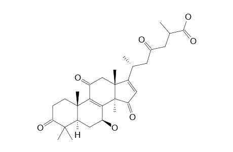 7-BETA-HYDROXY-3,11,15-23-TETRAOXO-27-XI-LANOSTA-8,16-DIEN-26-OIC_ACID