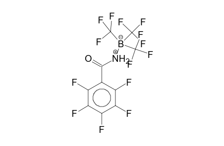 Pentafluorobenzoylaminatotris(trifluoromethyl)borinate