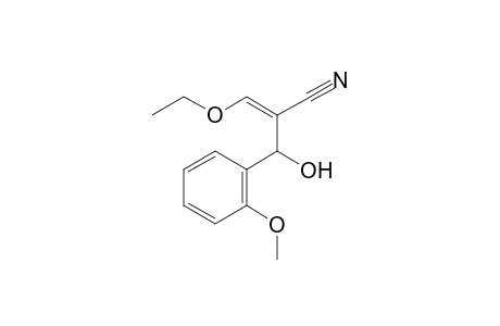 (Z)-3-Ethoxy-2-(hydroxy(2-methoxyphenyl)methyl)acrylonitrile