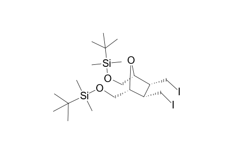 (2R*,3R*,4S*,5S*)-2,5-Bis(tert-butyldimethylsilyloxymethyl)-3,4-bis(iodomethyl)tetrahydrofuran