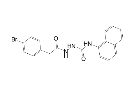 2-[(4-bromophenyl)acetyl]-N-(1-naphthyl)hydrazinecarboxamide