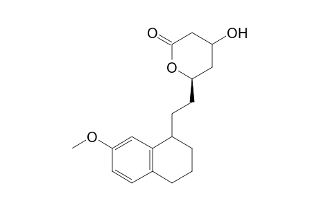 (6R)-4-Hydroxy-6-[2'-(1",2",3",4"-tetrahydro-7-methoxy-1"-naphthyl)ethyl]-3,4,5,6-tetrahydro-2H-pyran-2-one