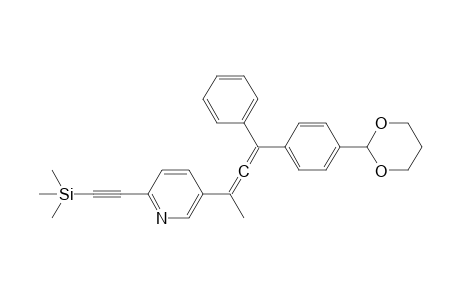 2-[5-[3-[4-(1,3-dioxan-2-yl)phenyl]-1-methyl-3-phenyl-propa-1,2-dienyl]-2-pyridyl]ethynyl-trimethyl-silane