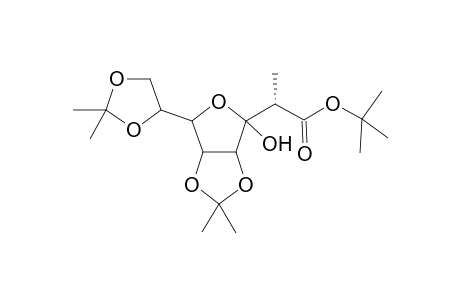 tert-Butyl 2(S)-2-deoxy-4,5:7,8-di-O-isopropylidene-2-methyl-.alpha.-D-manno-oct-4-ulofuranosonate