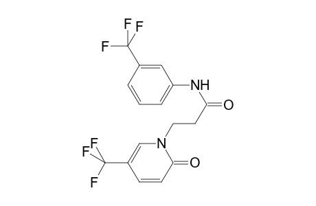 3-(2-Oxo-5-(trifluoromethyl)-1(2H)-pyridinyl)-N-[3-(trifluoromethyl)phenyl]propanamide