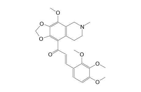 (2E)-1-(4-methoxy-6-methyl-5,6,7,8-tetrahydro[1,3]dioxolo[4,5-g]isoquinolin-9-yl)-3-(2,3,4-trimethoxyphenyl)-2-propen-1-one