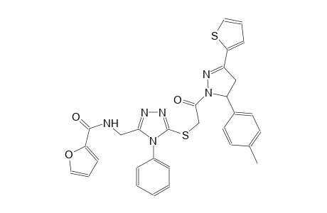 2-furancarboxamide, N-[[5-[[2-[4,5-dihydro-5-(4-methylphenyl)-3-(2-thienyl)-1H-pyrazol-1-yl]-2-oxoethyl]thio]-4-phenyl-4H-1,2,4-triazol-3-yl]methyl]-