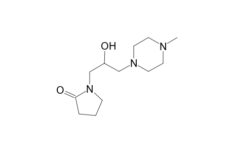 2-pyrrolidinone, 1-[2-hydroxy-3-(4-methyl-1-piperazinyl)propyl]-