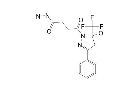 1-[5-(TRIFLUOROMETHYL)-5-HYDROXY-3-PHENYL-4,5-DIHYDRO-1H-PYRAZOL-1-YL]-4-OXOBUTANE-HYDRAZIDE