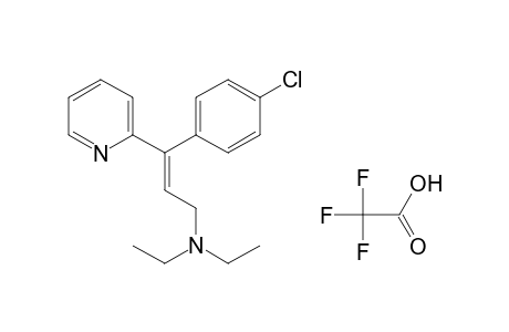 (2E)-3-(4-Chlorophenyl)-N,N-diethyl-3-(2-pyridyl)prop-2-en-1-ammonium trifluoroacetate