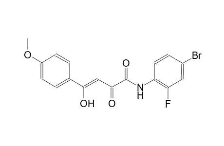 (3Z)-N-(4-bromo-2-fluorophenyl)-4-hydroxy-4-(4-methoxyphenyl)-2-oxo-3-butenamide