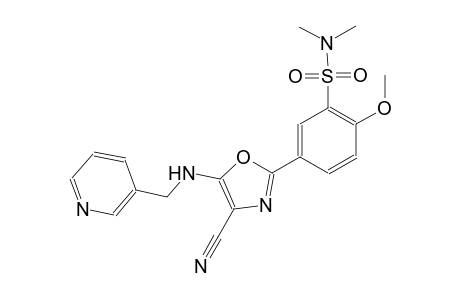 benzenesulfonamide, 5-[4-cyano-5-[(3-pyridinylmethyl)amino]-2-oxazolyl]-2-methoxy-N,N-dimethyl-