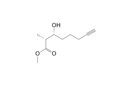 Methyl (2R,3R)-3-Hydroxy-2-methyl-7-octynoate