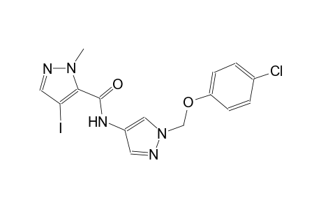 N-{1-[(4-chlorophenoxy)methyl]-1H-pyrazol-4-yl}-4-iodo-1-methyl-1H-pyrazole-5-carboxamide