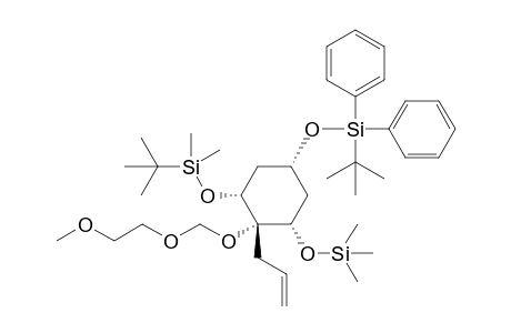 (1S,2R,4R,6S)-1-Allyl-1-(2-methoxyethoxymethoxy)-2-(tert-butyldimethylsilyloxy)-4-(tert-butyldiphenylsilyloxy)-6-trimethylsilyloxycyclohexane