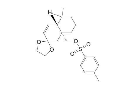 trans-1,2,3,4,4a,5,6,8a-Octahydro-1,1-dimethyl-6,6-ethylenedioxy-4a-(tosyloxymethyl)naphthalene