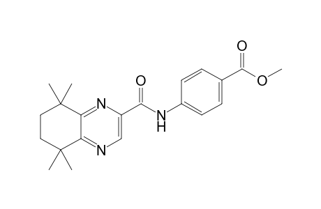 4-[(5,5,8,8-tetramethyl-6,7-dihydroquinoxaline-2-carbonyl)amino]benzoic acid methyl ester