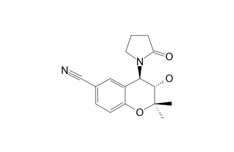 LEVCROMAKALIM;(3S,4R)-3-HYDROXY-2,2-DIMETHYL-4-(2-OXO-1-PYRROLIDINYL)-6-CHROMANE-CARBONITRILE;(-)-CROMAKALIM