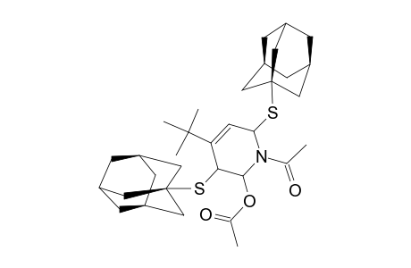 2-ACETOXY-1-ACETYL-3,6-DI-(1-ADAMANTYL-THIO)-4-TERT.-BUTYL-1,2,3,6-TETRAHYDRO-PYRIDINE