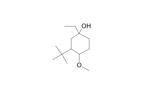 3-tert-Butyl-1-ethyl-4-methoxycyclohexanol