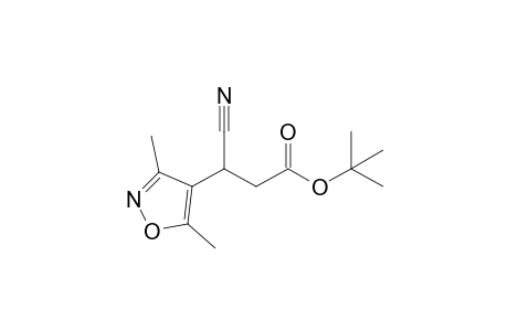 t-Butyl 3-cyano-3-(3',5'-dimethyl-4'-isoxazolyl)-propionate