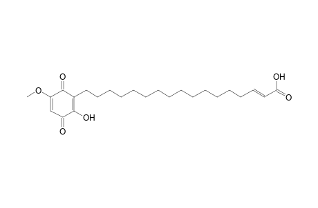 (E)-17-(2-hydroxy-3,6-diketo-5-methoxy-cyclohexa-1,4-dien-1-yl)heptadec-2-enoic acid