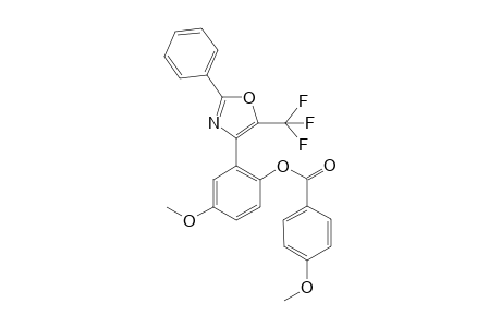 4-Methoxy-2-(2-phenyl-5-(trifluoromethyl)oxazol-4-yl)phenyl 4-methoxybenzoate