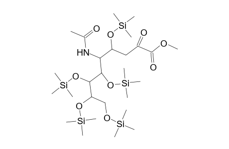 D-Glycero-D-galacto-2-Nonulosonic acid, 5-(acetylamino)-3,5-dideoxy-4,6,7,8,9-pentakis-O-(trimethylsilyl)-, methyl ester