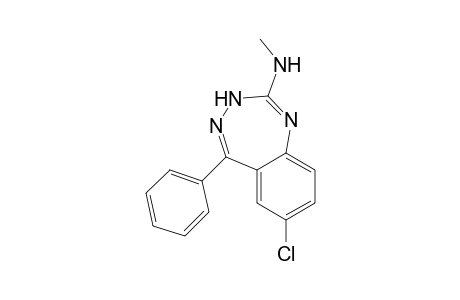 3H-1,3,4-Benzotriazepine, 7-chloro-2-(methylamino)-5-phenyl-
