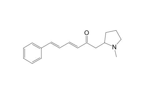 3,5-Hexadien-2-one, 1-(1-methyl-2-pyrrolidinyl)-6-phenyl-, (E,E)-(+)-