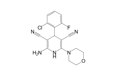 2-Amino-4-(2-chloro-6-fluorophenyl)-6-morpholino-1,4-dihydropyridine-3,5-dicarbonitrile