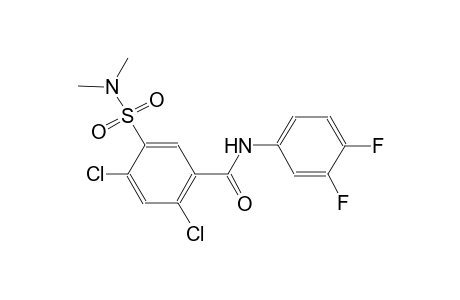 2,4-dichloro-N-(3,4-difluorophenyl)-5-[(dimethylamino)sulfonyl]benzamide