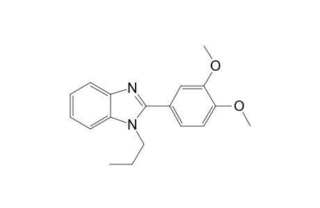 1H-1,3-Benzimidazole, 2-(3,4-dimethoxyphenyl)-1-propyl-