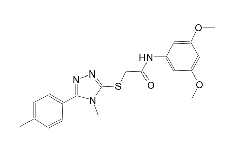 N-(3,5-dimethoxyphenyl)-2-{[4-methyl-5-(4-methylphenyl)-4H-1,2,4-triazol-3-yl]sulfanyl}acetamide
