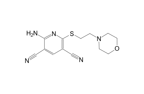 2-amino-6-{[2-(4-morpholinyl)ethyl]sulfanyl}-3,5-pyridinedicarbonitrile
