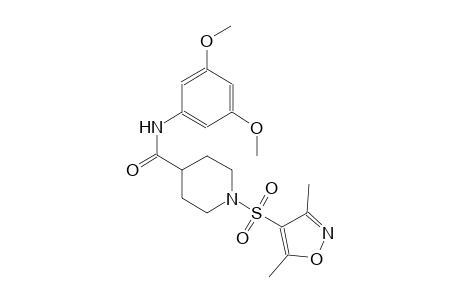 N-(3,5-dimethoxyphenyl)-1-[(3,5-dimethyl-4-isoxazolyl)sulfonyl]-4-piperidinecarboxamide