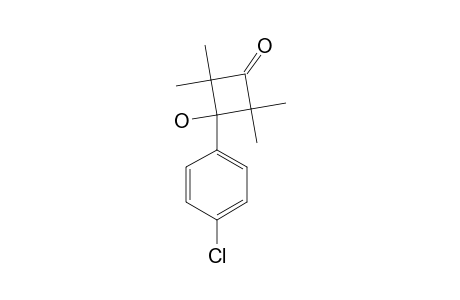 3-(4-CHLOROPHENYL)-3-HYDROXYL-2,2,4,4-TETRAMETHYLCYCLOBUTANONE