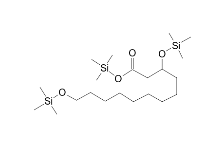 Dodecanoic acid <3,12-dihydroxy->, tri-TMS