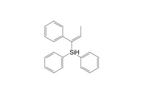 (E)-Diphenyl(1-phenylprop-1-en-1-yl)silane