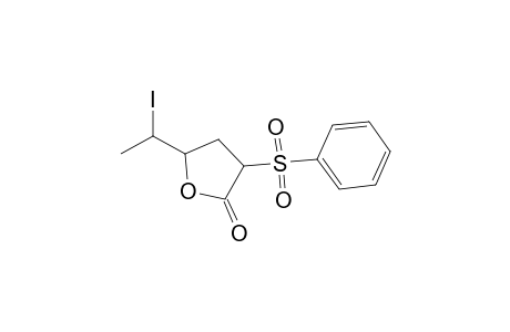 cis-4-(1-Iodoethyl)-2-phenylsulfonyl.gamma.-butyrolactone