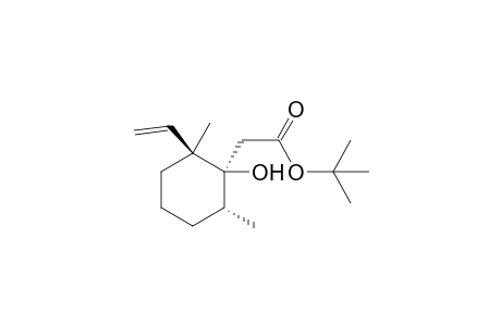 tert-Butyl 1-((1S*,2S*,6R*)-1-hydroxy-2,6-dimethyl-2-ethenylcyclohexyl) acetate