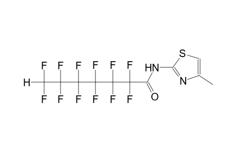 2,2,3,3,4,4,5,5,6,6,7,7-dodecafluoro-N-(4-methyl-1,3-thiazol-2-yl)heptanamide