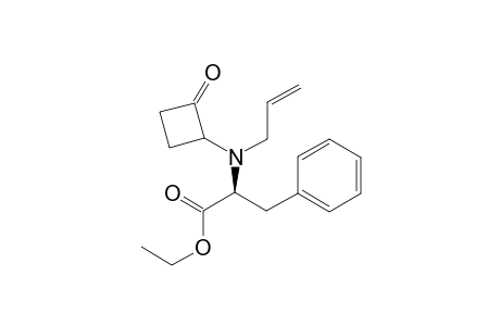 (2S)-ethyl 2-(allyl(2-oxocyclobutyl)amino)-3-phenylpropanoate