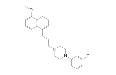 1-(3-Chlorophenyl)-4-[3-(5-methoxy-3,4-dihydronaphthalen-1-yl)propyl]piperazine