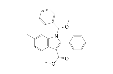 1-(Methoxyphenylmethyl)-6-methyl-2-phenylindole-3-carboxylic acid methyl ester